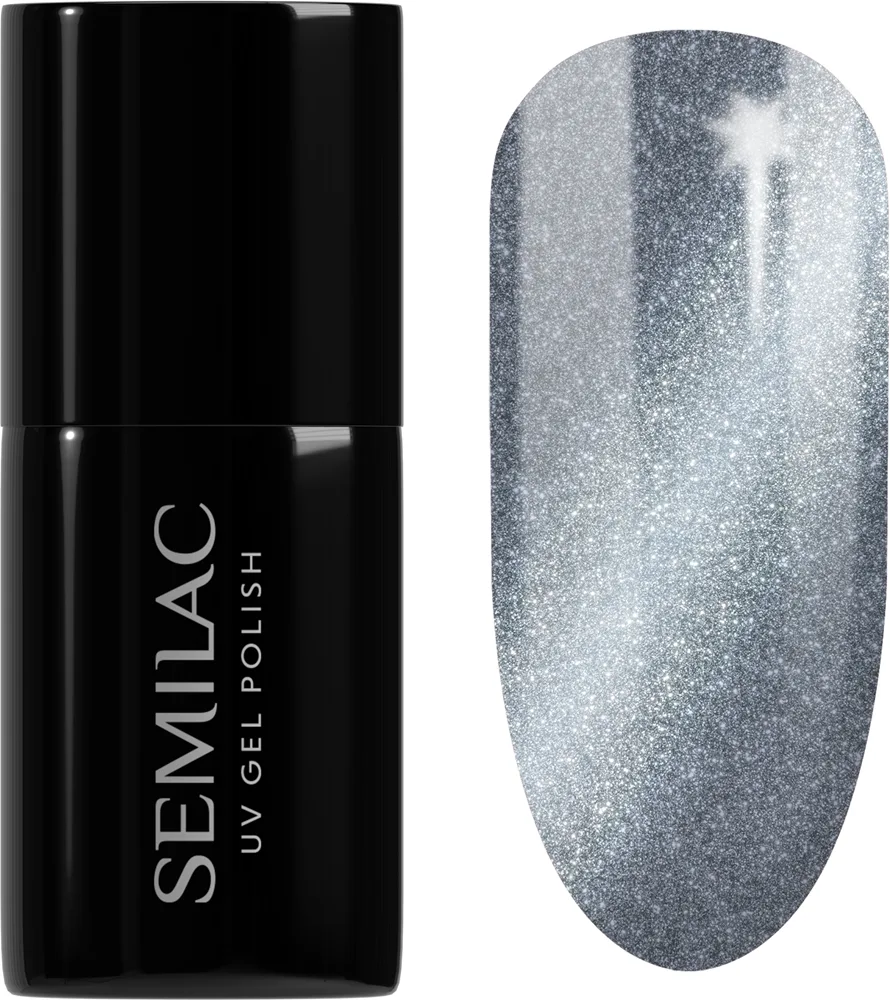 Semilac UV Hybrid Silk Effect - Гибридный лак для ногтей с использованием УФ / СВ-лампы оттенок 465 Luxury Chillout, 7 ml