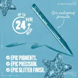 NYX Professional Makeup Epic Ink Glitz - Металлический карандаш для глаз оттенок Tapered Twinkle, 1 ml — фото 4