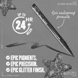 NYX Professional Makeup Epic Ink Glitz - Металлический карандаш для глаз оттенок Graphite Glitz, 1 ml — фото 4