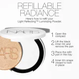 NARS Light Reflecting Powder Luminizer - Розовый хайлайтер для лица оттенок ELECTRA, 6 g — фото 8