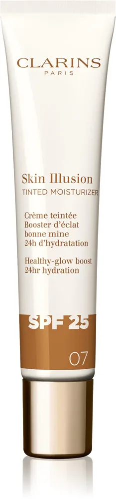 Clarins Skin Illusion Tinted Moisturizer - Крем тонирующий SPF 25, 40 мл, оттенок 07