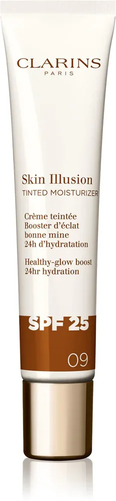 Clarins Skin Illusion Tinted Moisturizer - Крем тонирующий SPF 25, 40 мл, оттенок 09