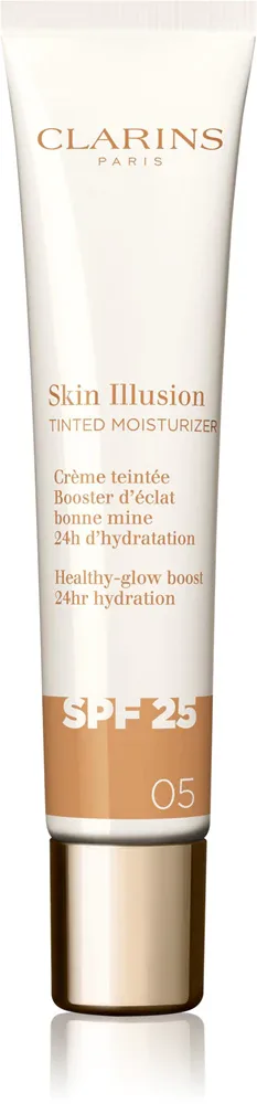 Clarins Skin Illusion Tinted Moisturizer - Крем тонирующий SPF 25, 40 мл, оттенок 05
