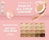 TIRTIR Mask Fit Aura Cushion Mini - Матирующий макияж в губке, 4 г, оттенок 27N Camel — фото 7