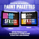 NYX Professional Makeup Halloween SFX Paints - Палетка многофункциональная для тела и лица оттенок 02 Secondary, 6 g — фото 5