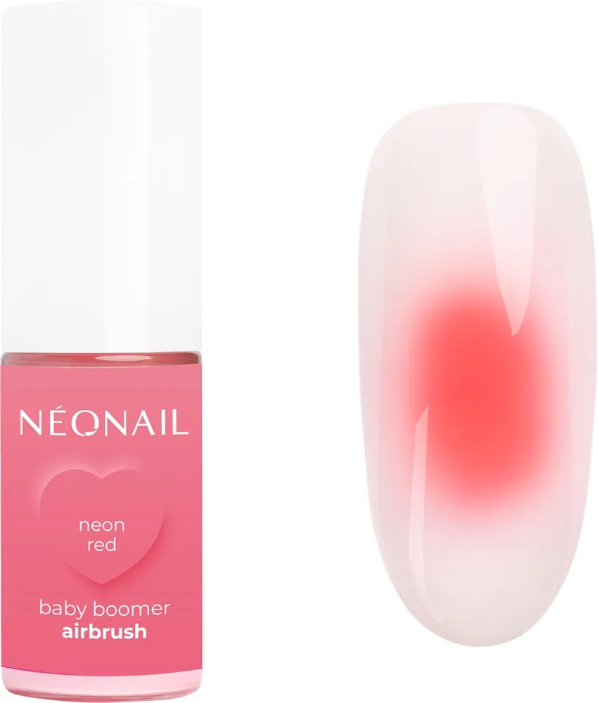 NEONAIL Baby Boomer Airbrush - Пудровое окрашивающее средство для ногтей оттенок Neon Red, 5 g