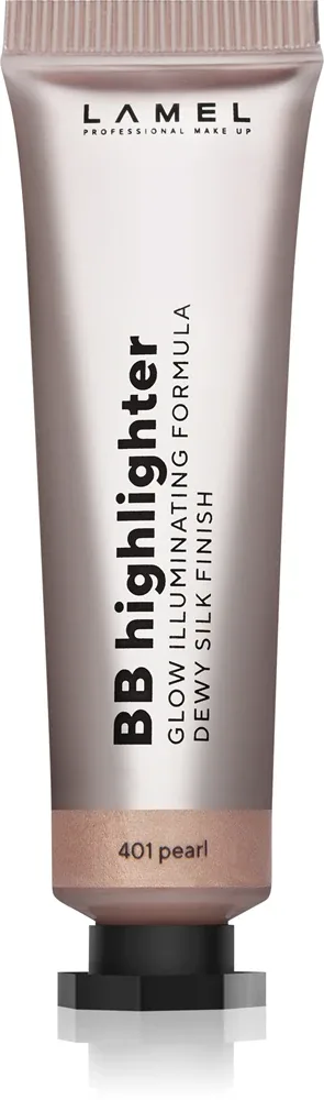 LAMEL Insta BB Highlighter - Розовый крем-хайлайтер оттенок 401 Pearl, 10 ml