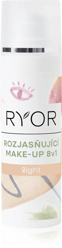 RYOR Decorative Care - Тональная основа, осветляющая 8 в 1, 30 мл, оттенок Light