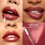 Buxom PLUMP SHOT COLLAGEN PEPTIDES ADVANCED PLUMPING LIP SERUM - Блеск для губ, придающий объем оттенок SHEER TINTS Hypnotic Garnet, 4 ml — фото 3