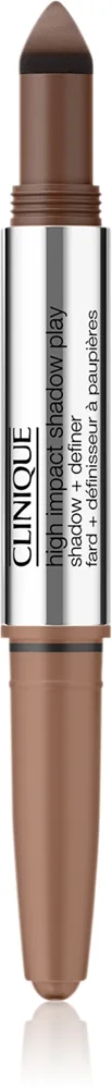 Clinique High Impact Shadow Play - Тени для век в карандаше двойной оттенок Double Latte, 1 g