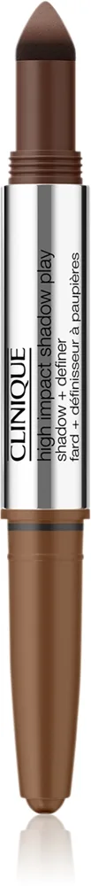 Clinique High Impact Shadow Play - Тени для век в карандаше двойной оттенок Rum + Cola, 1 g