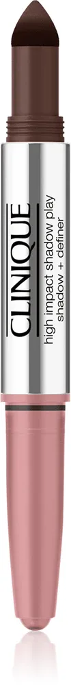 Clinique High Impact Shadow Play - Тени для век в карандаше двойной оттенок Pink + Black Honey, 1 g