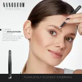 Nanobrow Tweezers - Пинцет с наклонным концом, 1 szt. — фото 3
