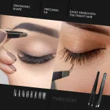 Nanobrow Tweezers - Пинцет с наклонным концом, 1 szt. — фото 4