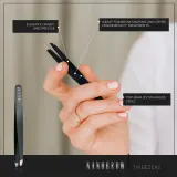 Nanobrow Tweezers - Пинцет с наклонным концом, 1 szt. — фото 5