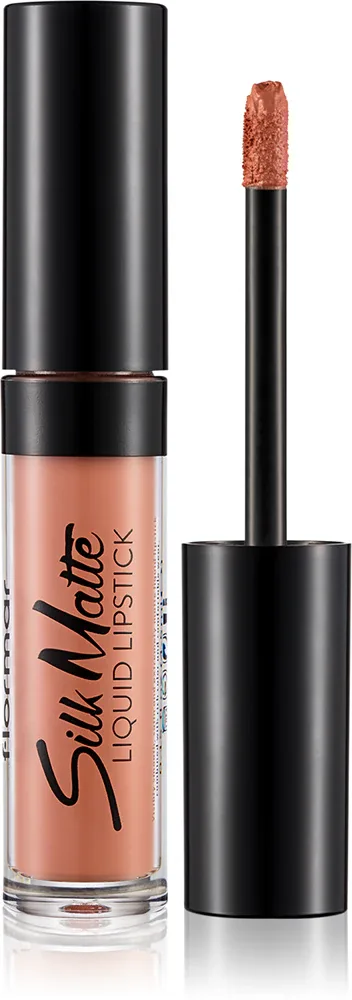 flormar Silk Matte - Долговременная матовая помада в жидкой форме, 4 мл, оттенок 001 Undressed