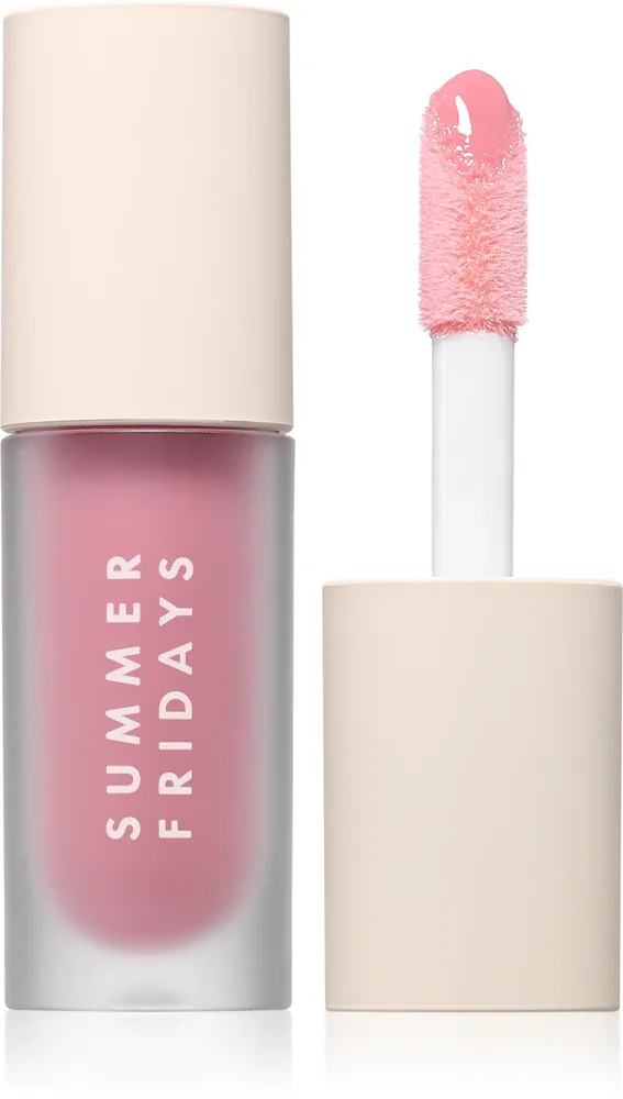 Summer Fridays Dream Lip Oil - Блеск для губ: олейк навилжающий до уст, 4 мл, оттенок Rose Bud