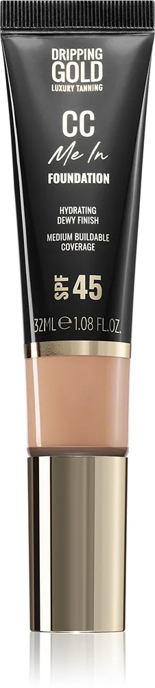 Dripping Gold CC Me In - Легкое тональное средство SPF 45, 32 мл, оттенок Shortbread 2.5