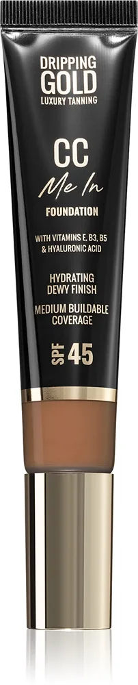Dripping Gold CC Me In - Легкое тональное средство SPF 45 оттенок Toasted 08, 32 ml