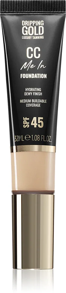 Dripping Gold CC Me In - Легкое тональное средство SPF 45, 32 мл, оттенок Porcelain 01