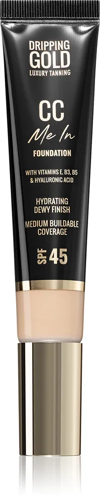 Dripping Gold CC Me In - Легкое тональное средство SPF 45, 32 мл, оттенок 02 Fair