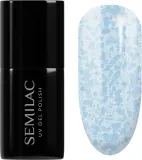Semilac UV Hybrid Crushed_ICE - Гибридный лак для ногтей с использованием УФ / СВ-лампы оттенок 493 Bubble Gum, 7 ml — фото 1