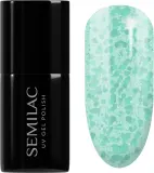 Semilac UV Hybrid Crushed_ICE - Гибридный лак для ногтей с использованием УФ / СВ-лампы оттенок 495 Mint Glacier, 7 ml — фото 1