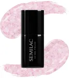 Semilac UV Hybrid Crushed_ICE - Гибридный лак для ногтей с использованием УФ / СВ-лампы, 7 мл, оттенок 491 Strawberry Ice — фото 2