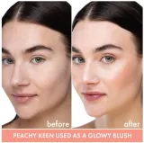 theBalm Oliver Dewy Face Drops - Жидкий хайлайтер оттенок Peachy Keen, 28 ml — фото 7