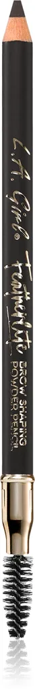L.A. Girl Cosmetics Featherlite - Товар: Трвала крэдка до брвей зэ щчоткой оттенок Soft Black, 1 g