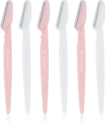 Brushworks Angled Dermaplaners - Бритва для лица, 6 шт