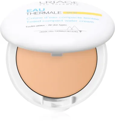 Uriage Eau Thermale Water Cream Tinted Compact SPF 30 - Шелковистая пудра для выравнивания тона кожи, 10 г