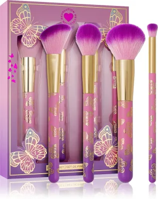 I Heart Revolution Butterfly - Косметический набор кистей, 4 шт