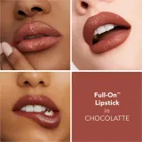 Buxom FULL-ON SATIN LIPSTICK - Кремовая помада для губ с эффектом увеличения оттенок Chocolatte, 2 ml — фото 3