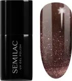 Semilac UV Hybrid Galaxy Flash - Гибридный лак для ногтей с использованием УФ / СВ-лампы оттенок 823 Meta Rose, 7 ml — фото 1