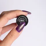 Semilac UV Hybrid Galaxy Flash - Гибридный лак для ногтей с использованием УФ / СВ-лампы оттенок 825 Cyber Violet, 7 ml — фото 4