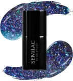 Semilac UV Hybrid Galaxy Flash - Гибридный лак для ногтей с использованием УФ / СВ-лампы оттенок 826 Virtual Blue, 7 ml — фото 2