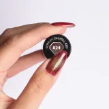 Semilac UV Hybrid Galaxy Flash - Гибридный лак для ногтей с использованием УФ / СВ-лампы, 7 мл, оттенок 824 Digital Red — фото 4