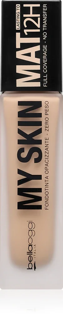 bellaoggi My Skin Mat 12H - Долговременное матирующее тональное средство, 30 мл, оттенок Neutral Beige