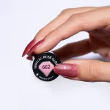 Semilac UV Hybrid Gloss GALA - Гибридный лак для ногтей с использованием УФ / СВ-лампы оттенок 662 Rosé Gloss, 7 ml — фото 4