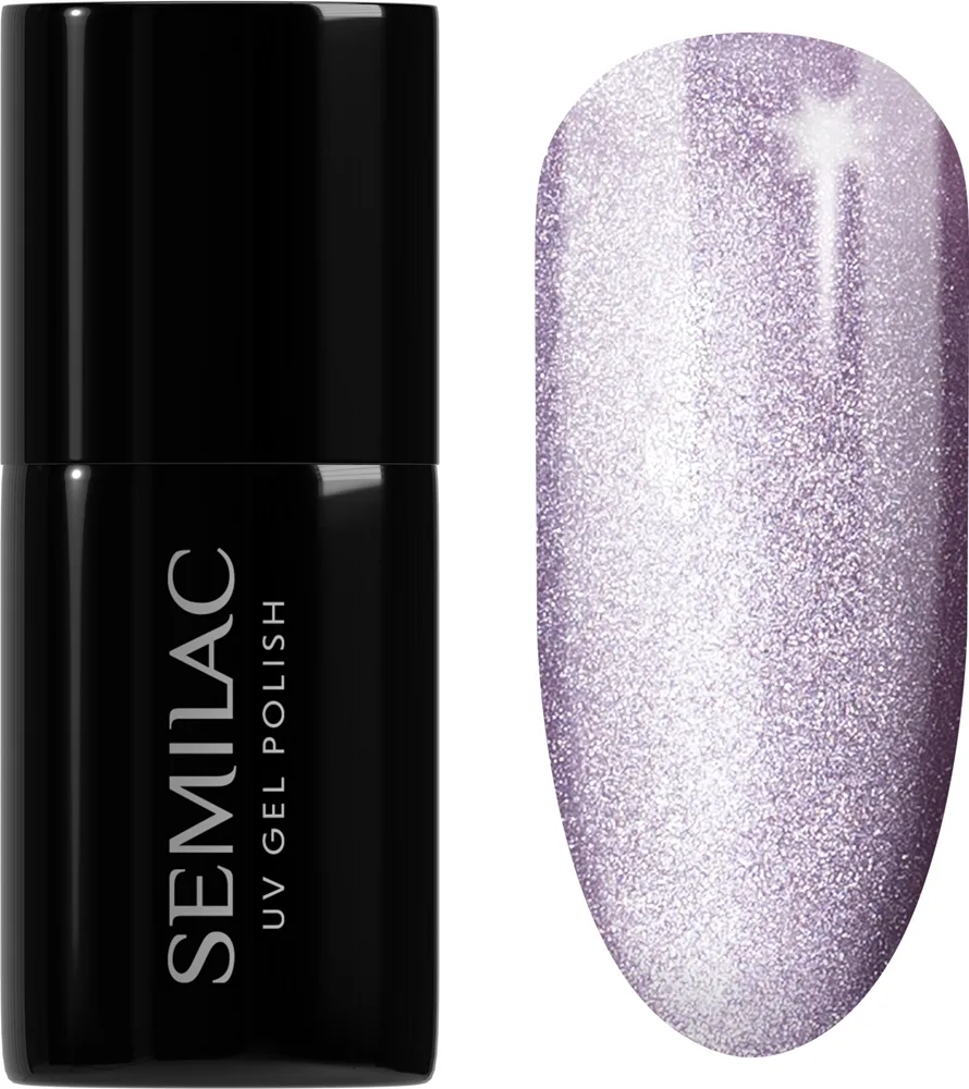 Semilac UV Hybrid Gloss GALA - Гибридный лак для ногтей с использованием УФ / СВ-лампы оттенок 664 Lilac Gloss, 7 ml