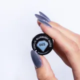 Semilac UV Hybrid Gloss GALA - Гибридный лак для ногтей с использованием УФ / СВ-лампы оттенок 665 Blueberry Gloss, 7 ml — фото 4