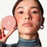 3INA The No-Rules Powder - Многофункциональный косметический продукт для макияжа глаз, губ и лица оттенок 369 - Peach pink, matte, 8 g — фото 2