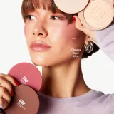 3INA The No-Rules Powder - Многофункциональный косметический продукт для макияжа глаз, губ и лица, matte bronzer, 8 г, оттенок 688 - Deep cocoa, matte bronzer — фото 2
