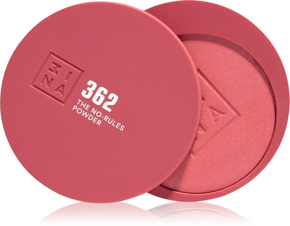 3INA The No-Rules Powder - Многофункциональный косметический продукт для макияжа глаз, губ и лица, matte bronzer, 8 г, оттенок 362 - Classic soft pink, matte
