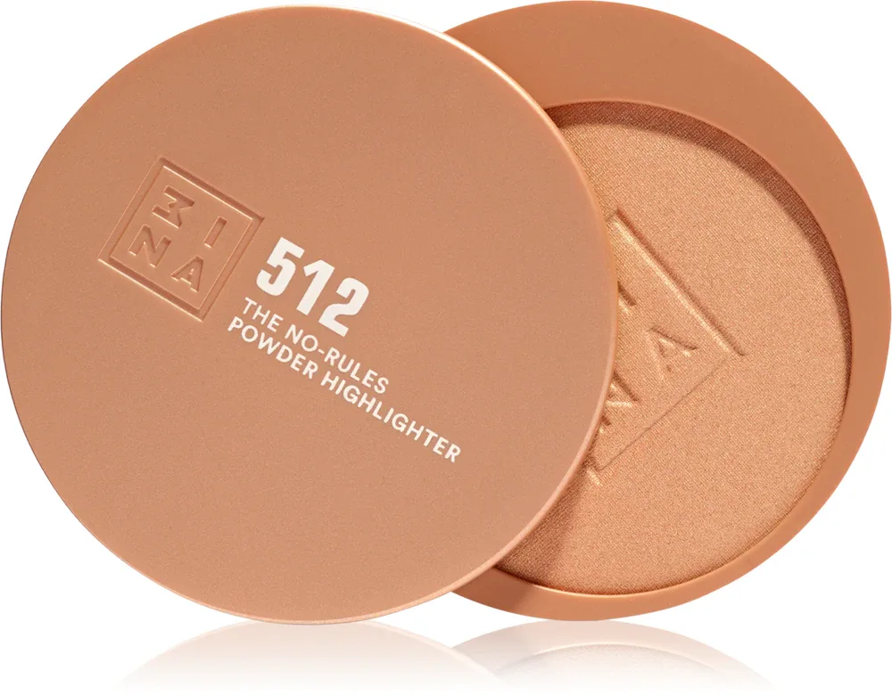 3INA The No-Rules Powder - Многофункциональный косметический продукт для макияжа глаз, губ и лица оттенок 512 - Soft pearly gold, highlighter, 8 g