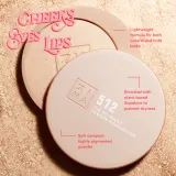 3INA The No-Rules Powder - Многофункциональный косметический продукт для макияжа глаз, губ и лица оттенок 512 - Soft pearly gold, highlighter, 8 g — фото 3