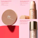 3INA The No-Rules Powder - Многофункциональный косметический продукт для макияжа глаз, губ и лица оттенок 512 - Soft pearly gold, highlighter, 8 g — фото 4