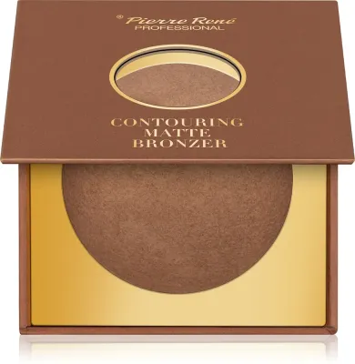 Pierre Rene Contouring Matte Bronzer - Палетка теней для век: палетка бронзовых оттенков для глаз, 10 г