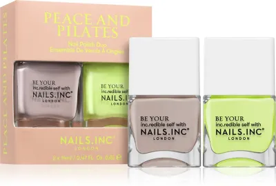 Nails Inc. Peace and Pilates - Набор лаков для ногтей, 0
